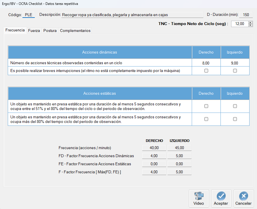 2. Codificación de la organización del puesto