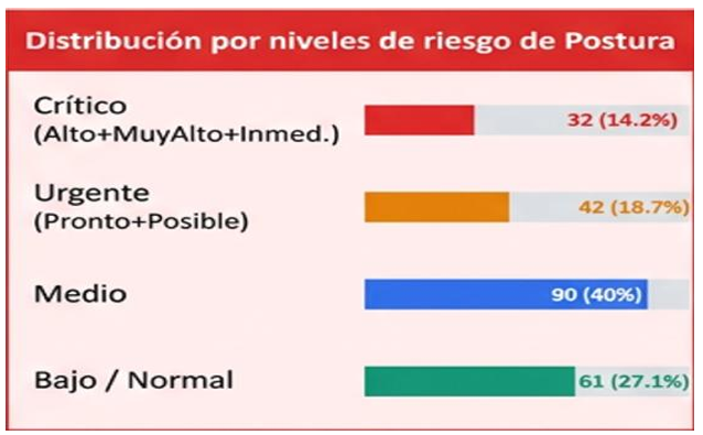 Homologación de clasificación de Estados por Niveles de Interpretación en evaluación ergonómica con IA