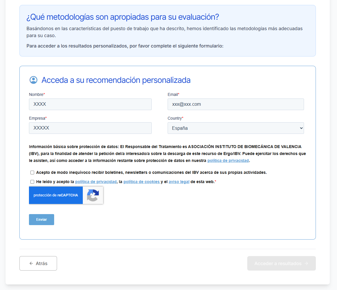 Capturas selector modulos ERGOIBV